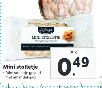 Lidl Mini stolletje 100 gram aanbieding