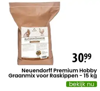 Zooplus Neuendorff premium hobby graanmix voor raskippen -15 kg aanbieding