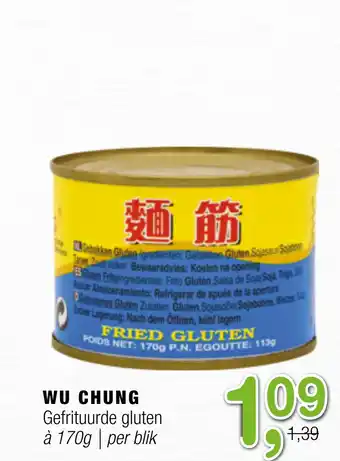 Amazing Oriëntal WU CHUNG Gefrituurde gluten 170g aanbieding