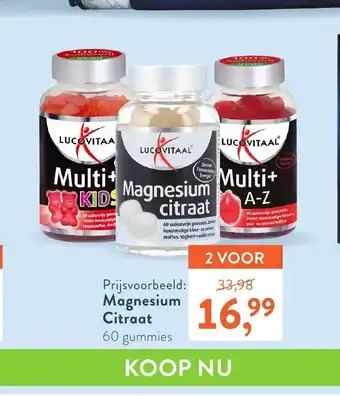 Holland & Barrett Lucovitaal Magnesium Citraat 60 gummies aanbieding