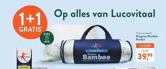 Holland & Barrett Lucovitaal Kingsize Bamboe Kussen aanbieding