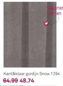 Karwei Kant&klaar gordijn snow 1294 aanbieding