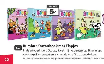 Top1Toys Bumba : kartonboek met flapjes aanbieding