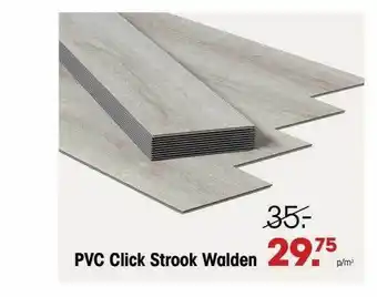 Kwantum Pvc click strook walden aanbieding