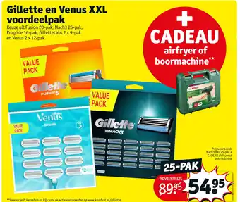 Kruidvat Gillette en venus xxl voordeelpak aanbieding