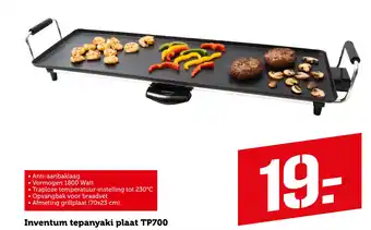 Coop Inventum tepanyaki plaat aanbieding