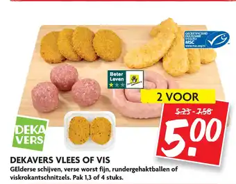 Dekamarkt Dekavers Vlees Of Vis aanbieding