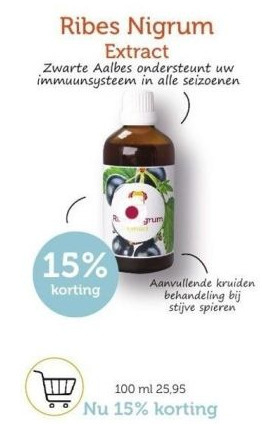 De Rode Pilaren Ribes nigrum extract aanbieding