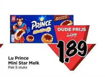 Vomar Voordeelmarkt Lu prince mini star melk aanbieding