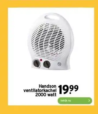 GAMMA Handson ventilatorkachel 2000 watt aanbieding