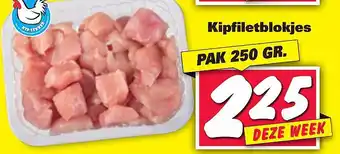 Nettorama Kipfiletblokjes 250 gram aanbieding