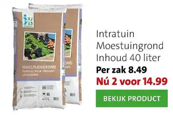 Intratuin Intratuin Moestuingrond Inhoud 40 liter aanbieding