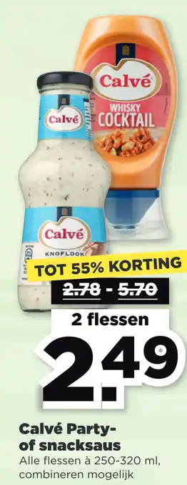 PLUS Calvé party- of snacksaus aanbieding