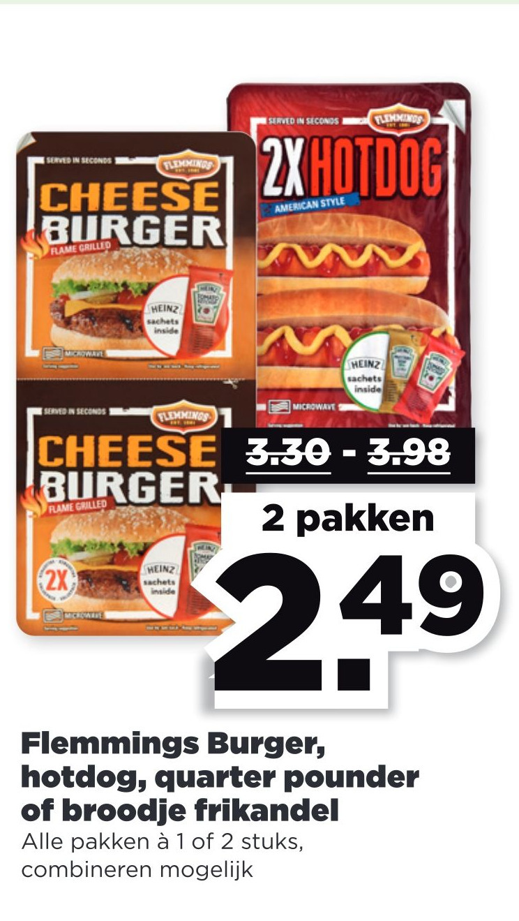 Flemmings burger, hotdog, quarter pounder of broodje frikandel ...