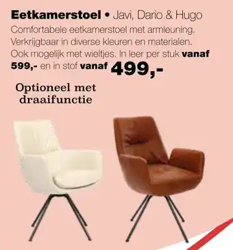 Sijben Eetkamerstoel aanbieding