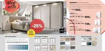 Sijben Studioline • zweefdeurkasten aanbieding