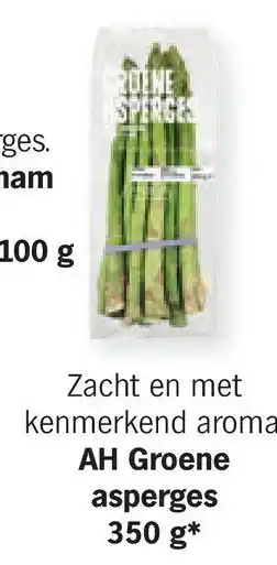 Albert Heijn AH Groene asperges 350 g* aanbieding