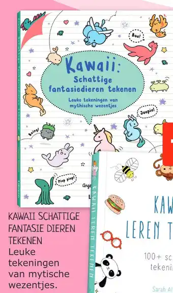 Boekenvoordeel Kawaii Schattige Fantasie Dieren Tekenen A Leren T aanbieding