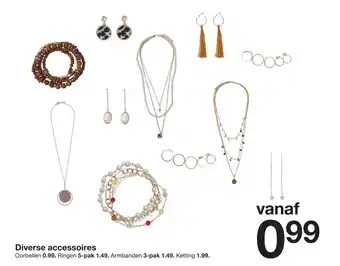 Zeeman Diverse accessoires aanbieding