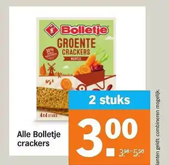 Albert Heijn Alle bolletje crackers aanbieding