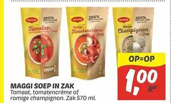 Dekamarkt Maggi soep in zak aanbieding