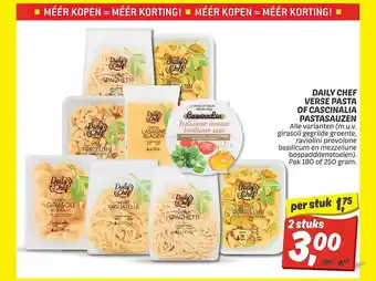 Dekamarkt Daily chef verse pasta of cascinalia pastasauzen aanbieding