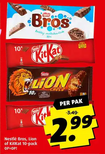 Boni Nestlé Bros, Lion of Kitkat 10-pack aanbieding