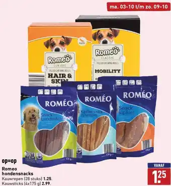 ALDI Romeo hondensnacks aanbieding