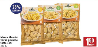 ALDI Mama mancini verse gevulde tortelloni aanbieding