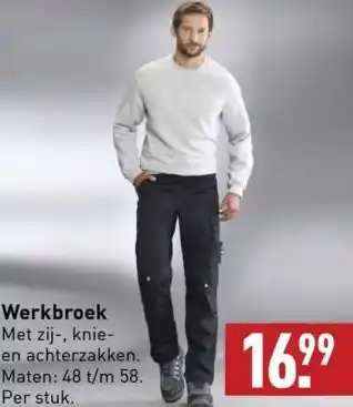 ALDI Werkbroek aanbieding