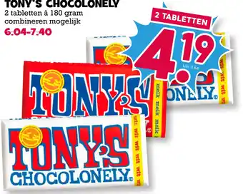 Boon`s Markt Tony's chocolonely aanbieding