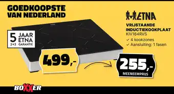 BoXXer Etna vrijstaande inductiekookplaat kiv164rvs aanbieding