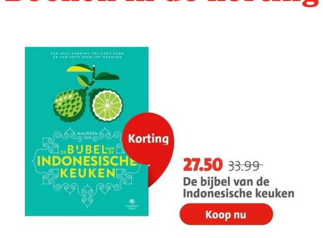 De bijbel van de indonesische keuken aanbieding bij Bruna