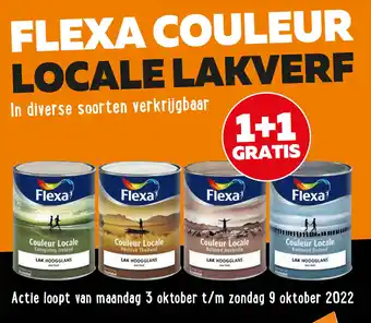 De voordeelmarkt Flexa couleur locale lakverf aanbieding