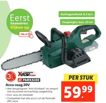 Lidl Accu-zaag 20v aanbieding