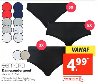 Lidl Damesondergoed aanbieding