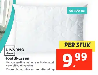 Lidl Hoofdkussen aanbieding