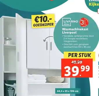 Lidl Wasmachinekast liverpool aanbieding