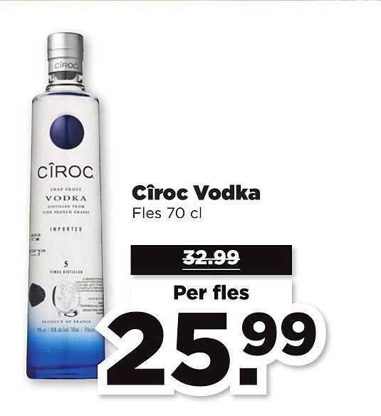 Cîroc vodka aanbieding bij PLUS