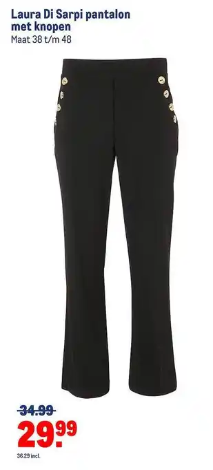 Makro Laura di sarpi pantalon met knopen aanbieding