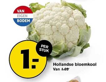 Hoogvliet Hollandse bloemkool aanbieding