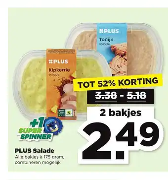 PLUS Plus salade tot 52% korting aanbieding