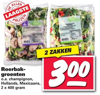 Nettorama Roerbak-groenten aanbieding