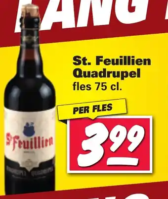 Nettorama St. feuillien quadrupel 75cl aanbieding