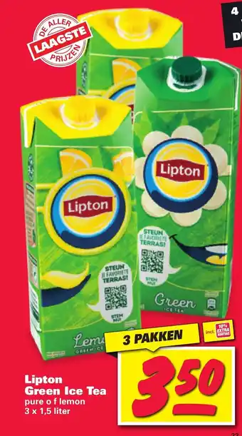 Nettorama Lipton green ice tea aanbieding