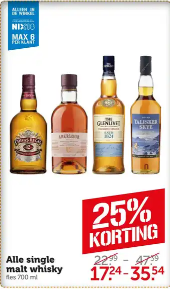 Coop Alle single malt whisky aanbieding