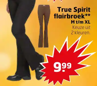 Trekpleister True spirit flairbroek** m t/m xl aanbieding