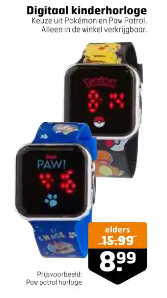 Trekpleister Digitaal kinderhorloge aanbieding