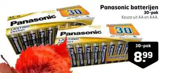 Trekpleister Panasonic batterijen 30-pak aanbieding