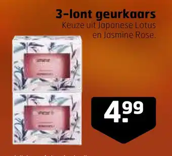 Trekpleister 3-lont geurkaars aanbieding